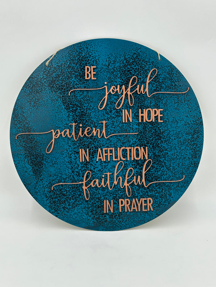 Joyful, Patient, Faithful DoorHanger